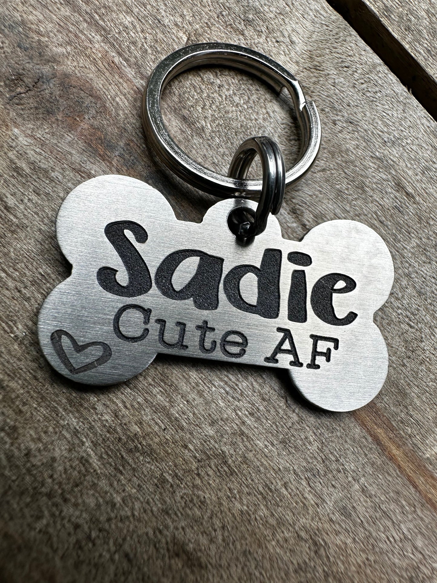 Cute Dog Pet Id Tag, Dog ID, cute af, Pet Id Tag, Dog ID Tag, Dog Tag,Dog, Cat, Cat ID Tag, Cat Tag