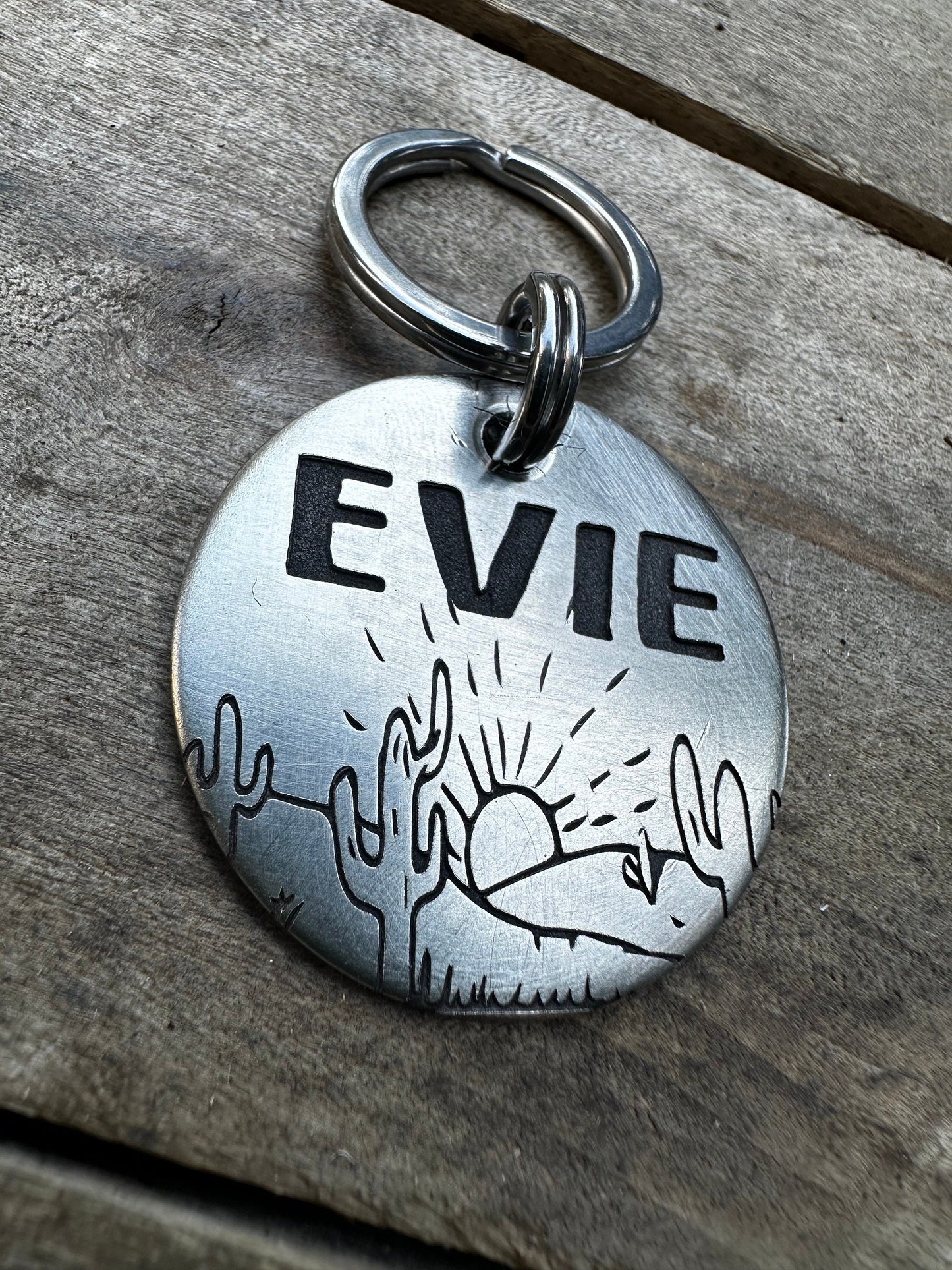 Pet Id Tag, Dog ID Tag, Dog Tag,Dog, Cat, Cat ID Tag, Cat Tag,cactus Dog Tag, Desert Dog Tag