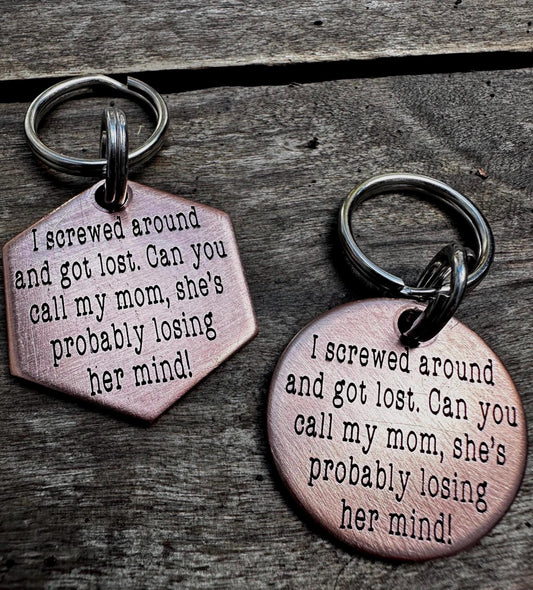 Dog Tag, Dog Collar Tag, engraved  dog Tag, Custom Cat Collar Tag, Cat ID Tag, Dog ID Tag, Dog Tag Name,call my mom, Pet Tag,Cat Name Tag