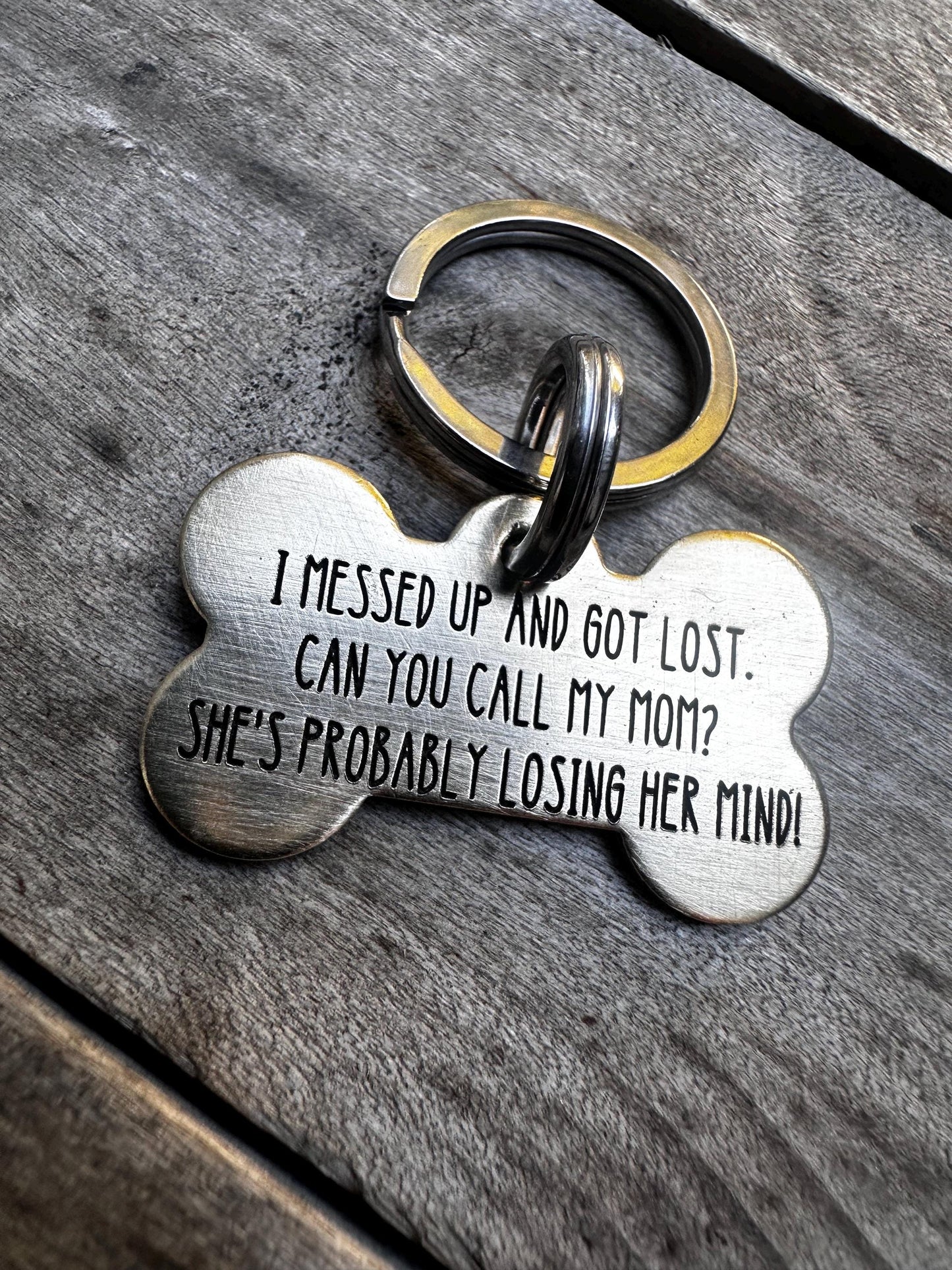Dog Tag, Dog Collar Tag, Personalized Cat Tag,losing shit dog tag, Cat ID Tag, Dog ID Tag, Dog Name Tag, Engraved Pet Tag,Messed up Lost Tag