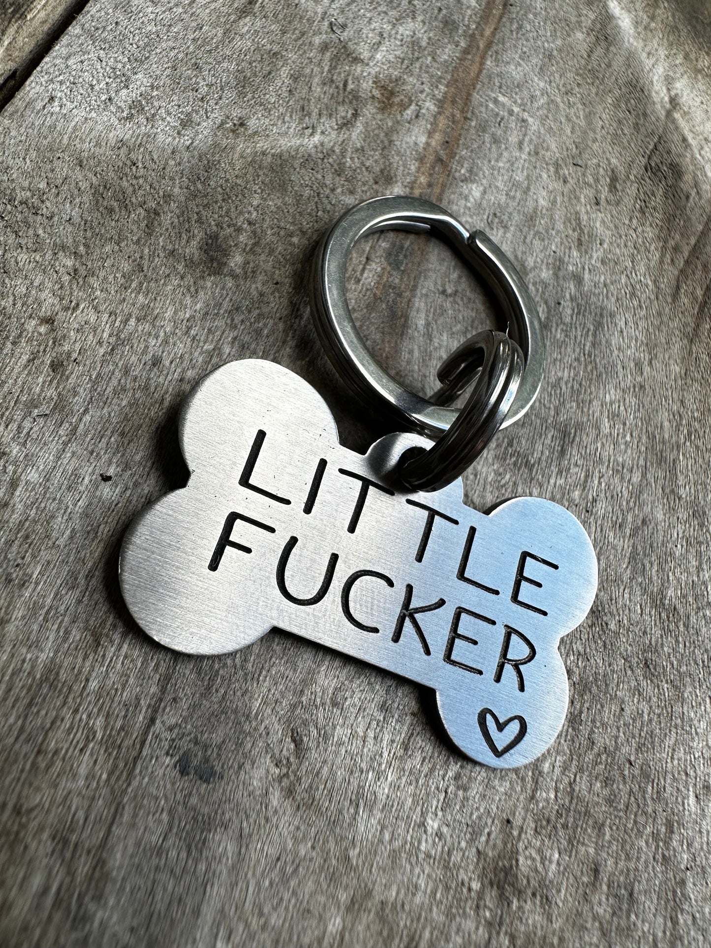 Little Fucker Pet Id Tag, Pet Id Tag, Dog ID Tag, Dog Tag for dogs, Cat ID Tag, Cat Tag Funny Dog Tag Tag for Dog Collar Custom Dog Tag