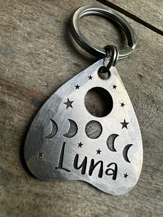 Dog Planchette Pet Tag,Personalized Dog Tag,Cat Tag,Pet id Tag, Planchette Dog Tag,Halloween dog tag,Collar Charm,Tag for Dogs