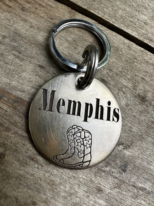 Dog ID Tag, Pet Id Tag, Dog Tag for Dogs, Dog Id Tags, Cat Tag, Cat Id Tag, Cat Tags, Custom dog tag, Dog collar tag boots,cowboy dog tag