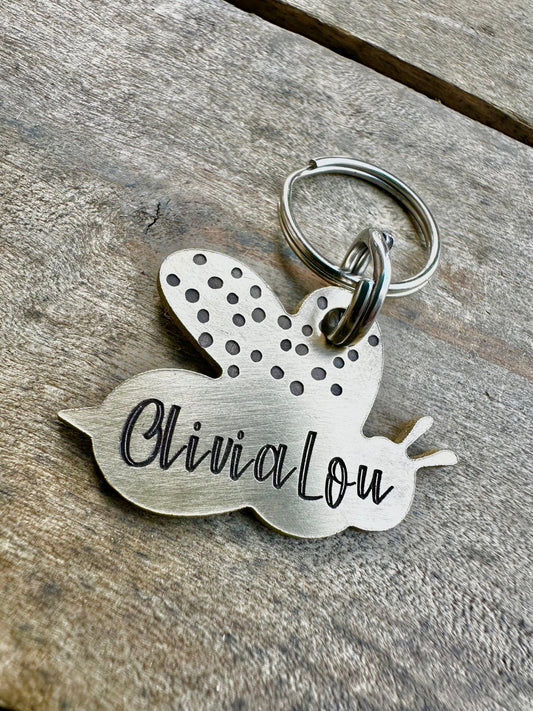 Dog ID Tag, Bee Dog Tag, Bee Dog ID Tag, Bee Pet Tag, Pet ID Tag, Bee shaped Dog tag